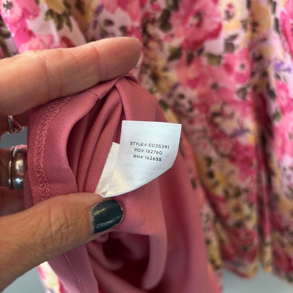 NWT Lulu's XL Dress Precious Perspective Pink Floral Mini Dress - Picture 11 of 14